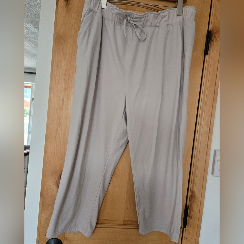 32 Degrees Cool Cream Pull On Elastic Waistband Pockets Casual Pants XL